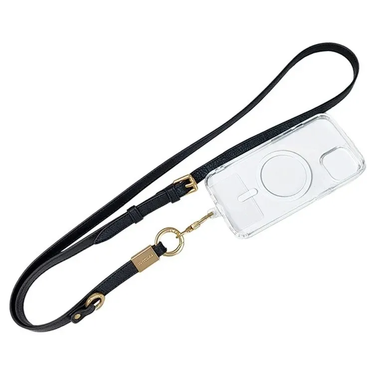 綠 可調式皮革掛繩 (暟)