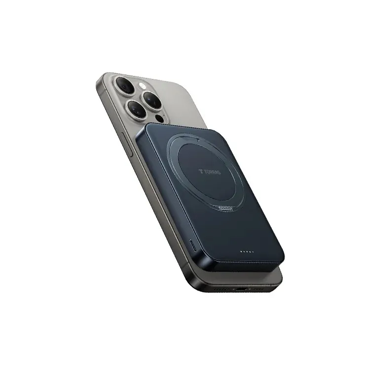 黑-Ostand Qi2 10000MAH 磁吸旋轉支架行動電源