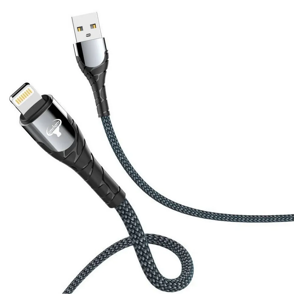 牛角-LC-2米-USB A to iPHONE 編織線(暟)