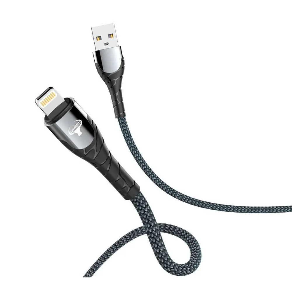 牛角-LC-1米-USB A to iPHONE 編織線(暟)