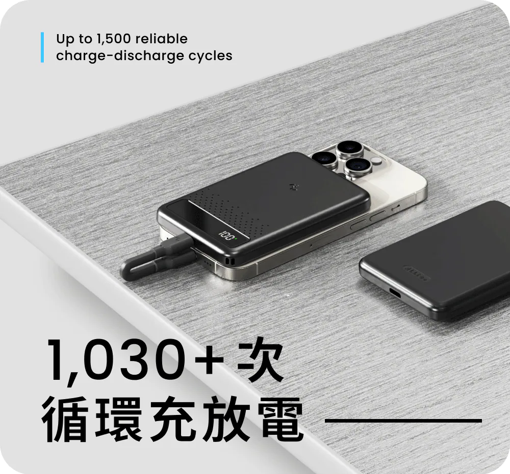 黑-Allite 5000 半固態行動電源(附掛繩)