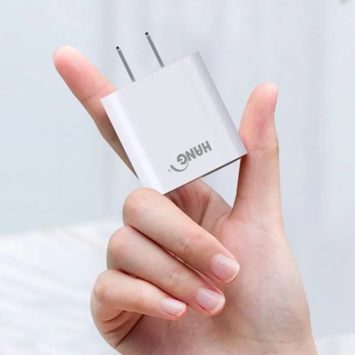 白(PD+QC) C62 快速充電器+白PD線