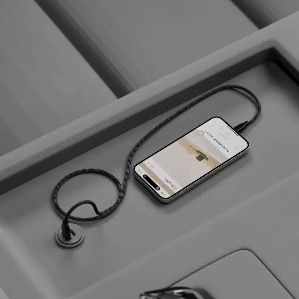 質感黑- Allite USB-A to USB-C 磁吸收納快充線