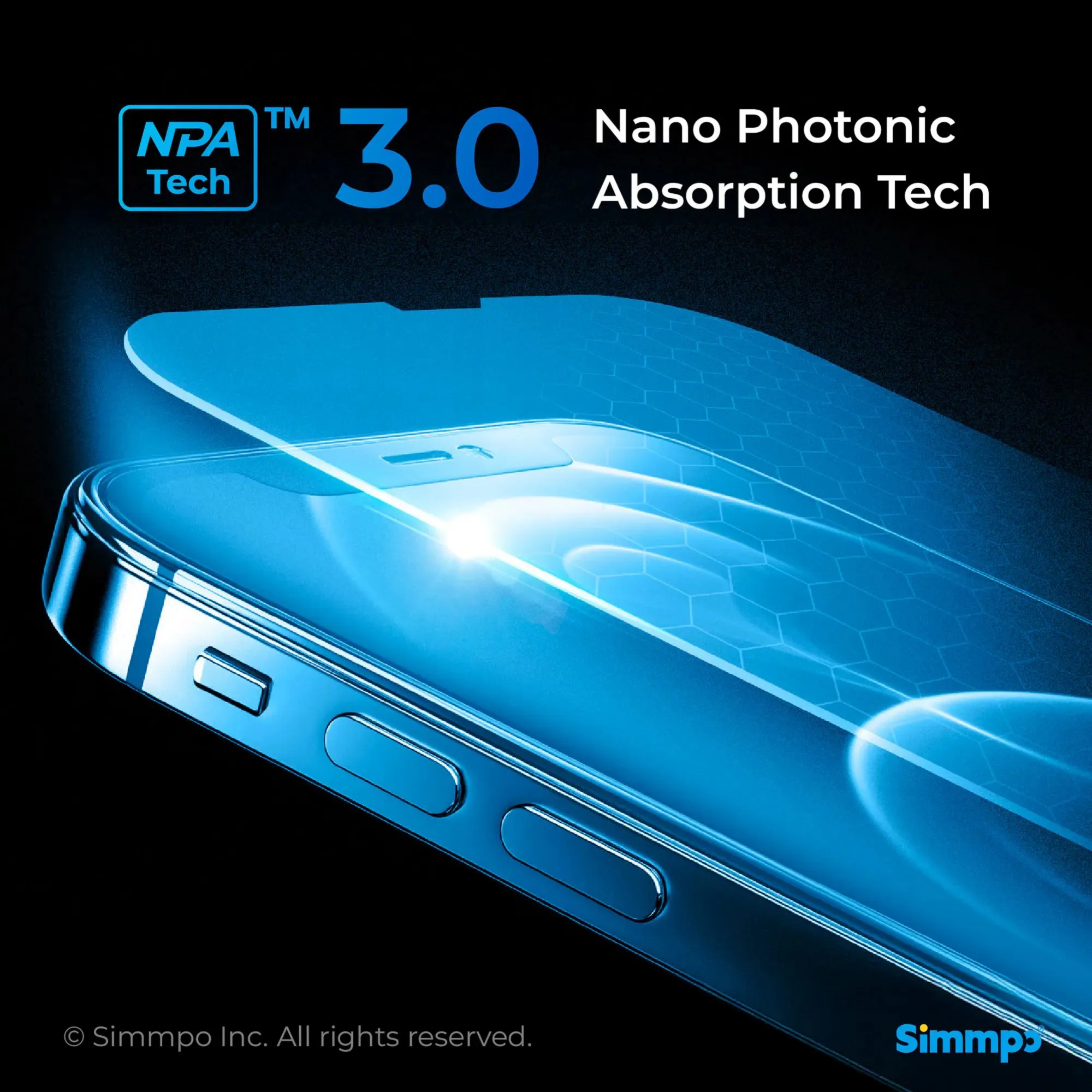 SIMMPO 16/17Pro/17 6.3 防窺藍光玻璃貼 P90