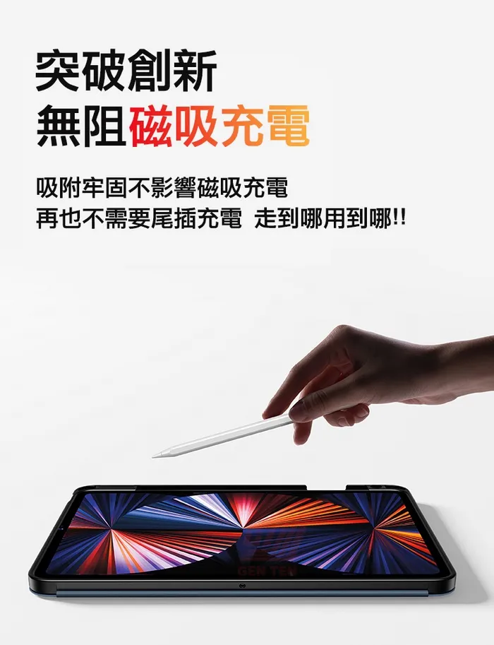 黑-iPad 2024 Air13 Y折共用皮套(PC背板)-暟