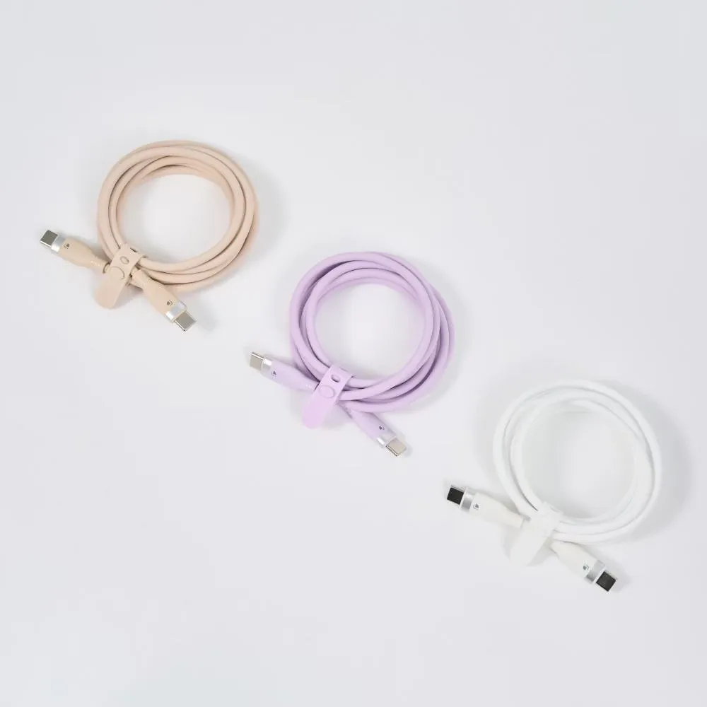 紫LaPO 液態矽膠微光快充100W傳輸線PDC-150CM 資