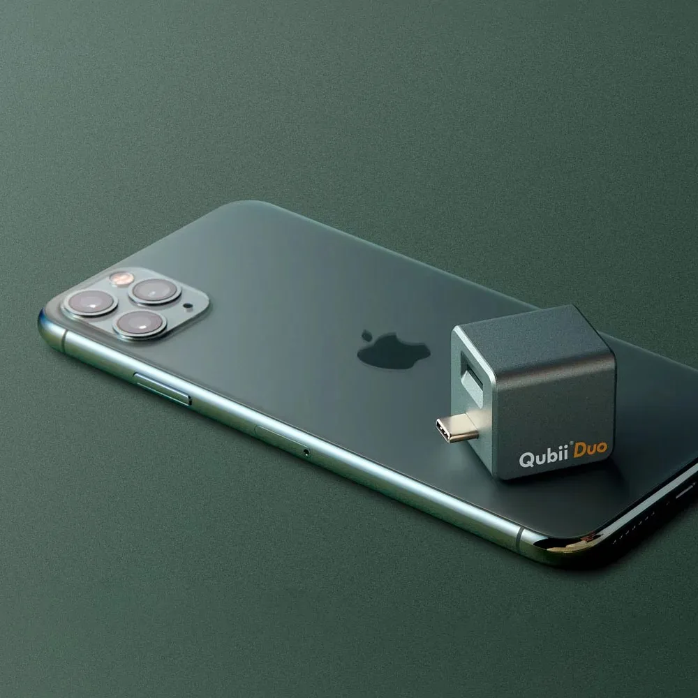 綠 Qubii Duo 備份豆腐頭(雙用版)