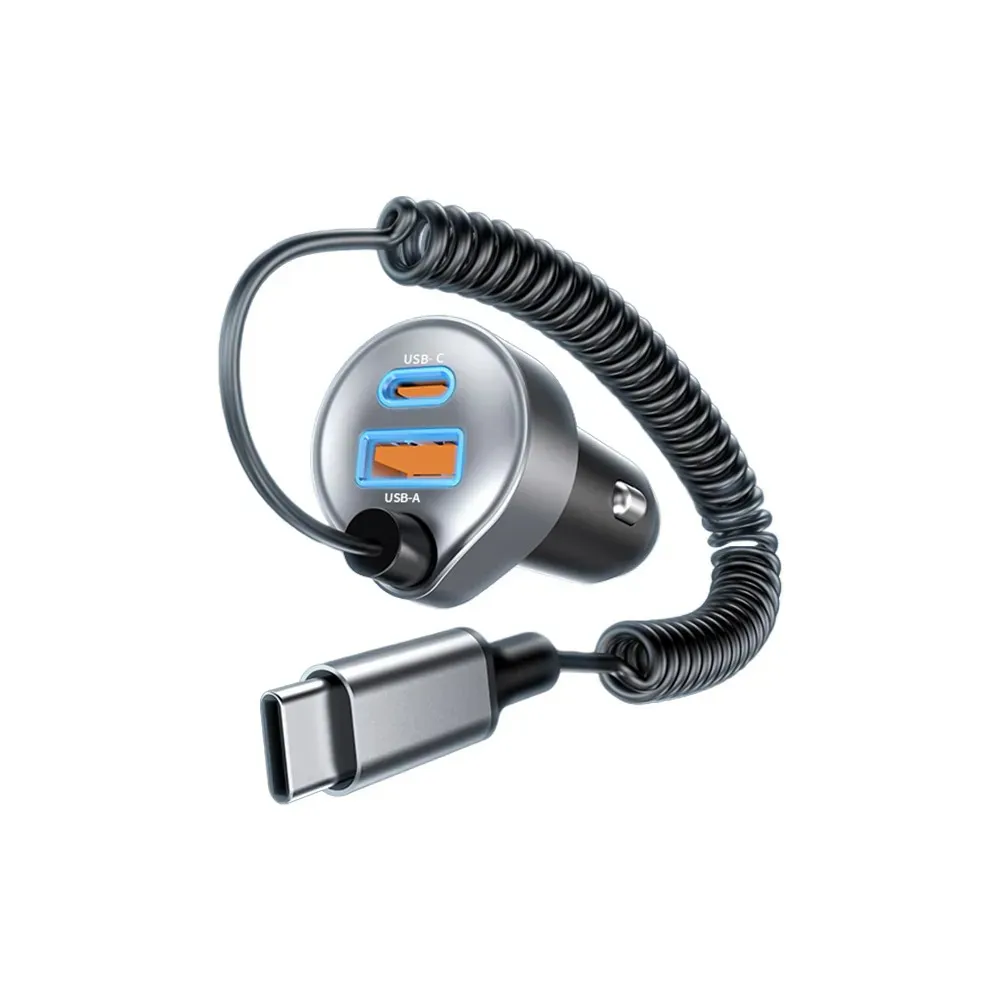 Choetech 65W (1A1C+1線) 車用充電器 黑-TC0030