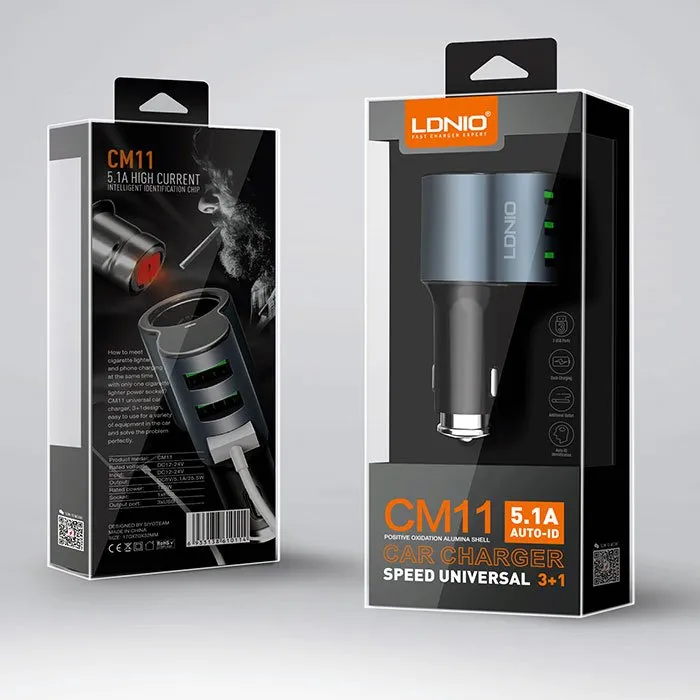 GT CM11/5.1A/3USB快速充電車充頭