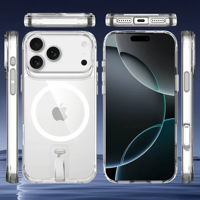 iPhone 17 透明 CW隱形磁吸立架殼