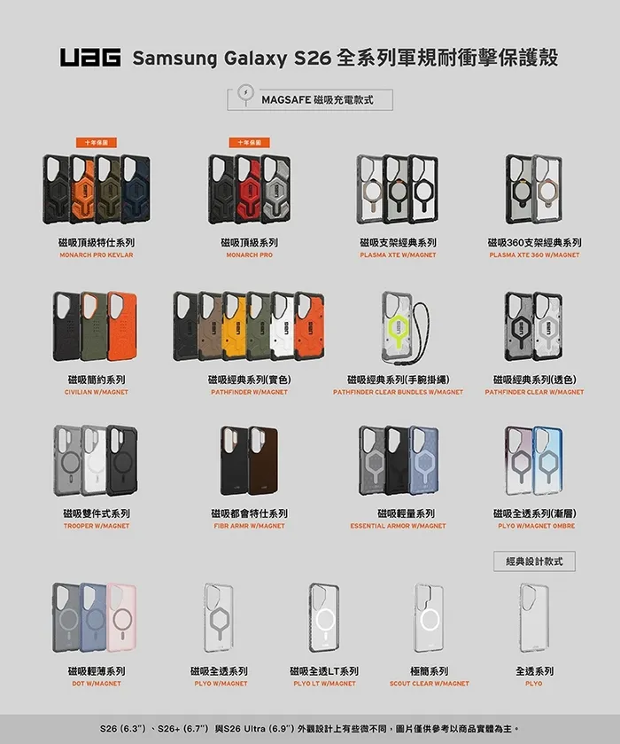UAG-磁吸耐衝擊雙件式保護殼-Samsung S26