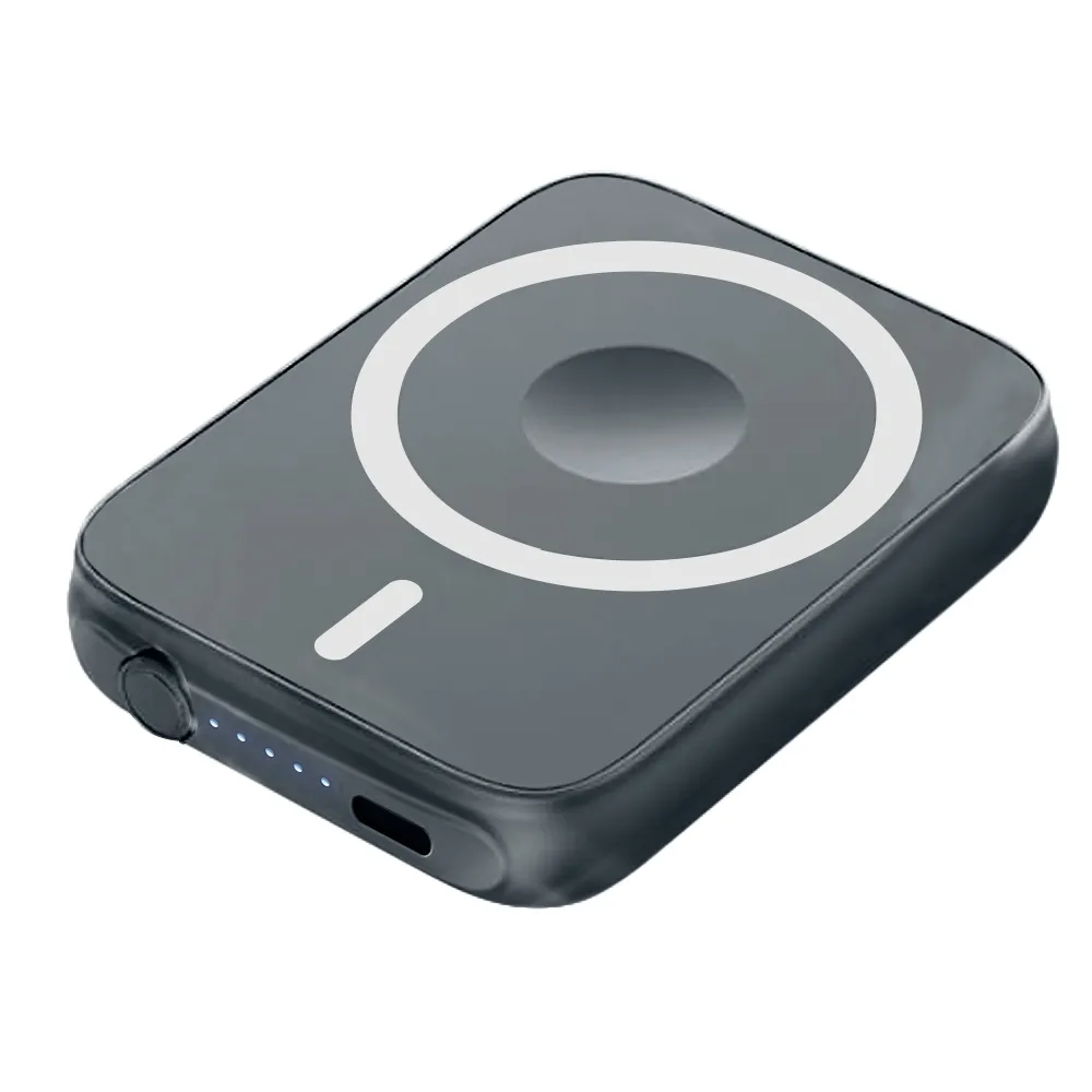 灰-HANG磁吸三合一無線充行動電源