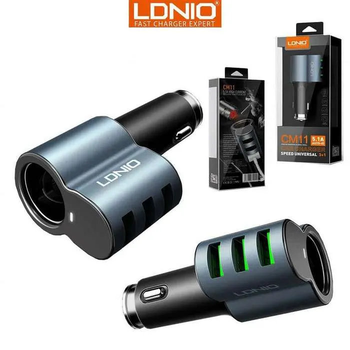 GT CM11/5.1A/3USB快速充電車充頭