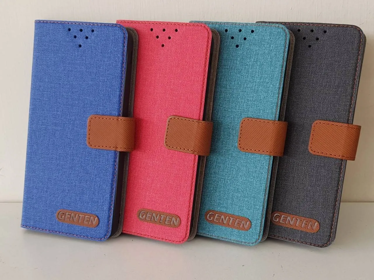 iPhone 17 亞麻雙色側掀套