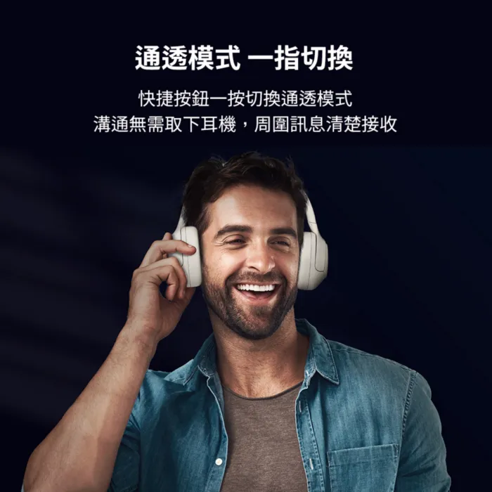 黑 QCY H3 降噪藍牙耳罩式耳機