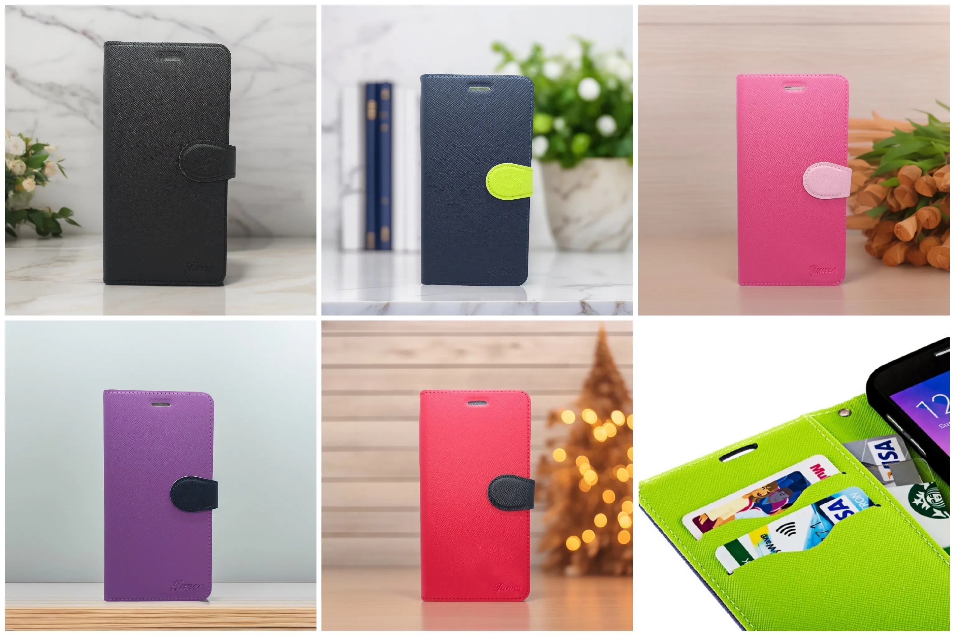 iPhone 17 十字紋側掀套