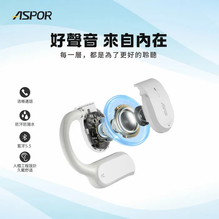 ASPOR 開放式耳掛藍牙耳機