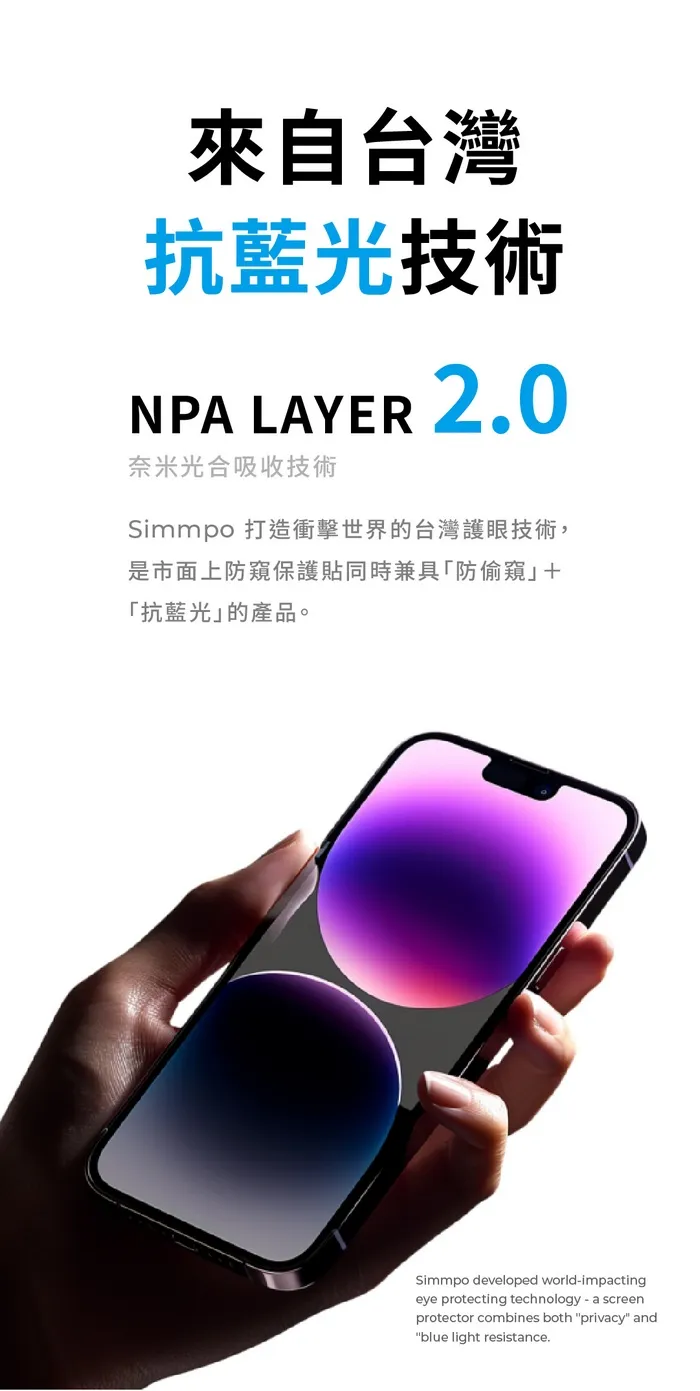SIMMPO 護眼防窺-iPhone16+