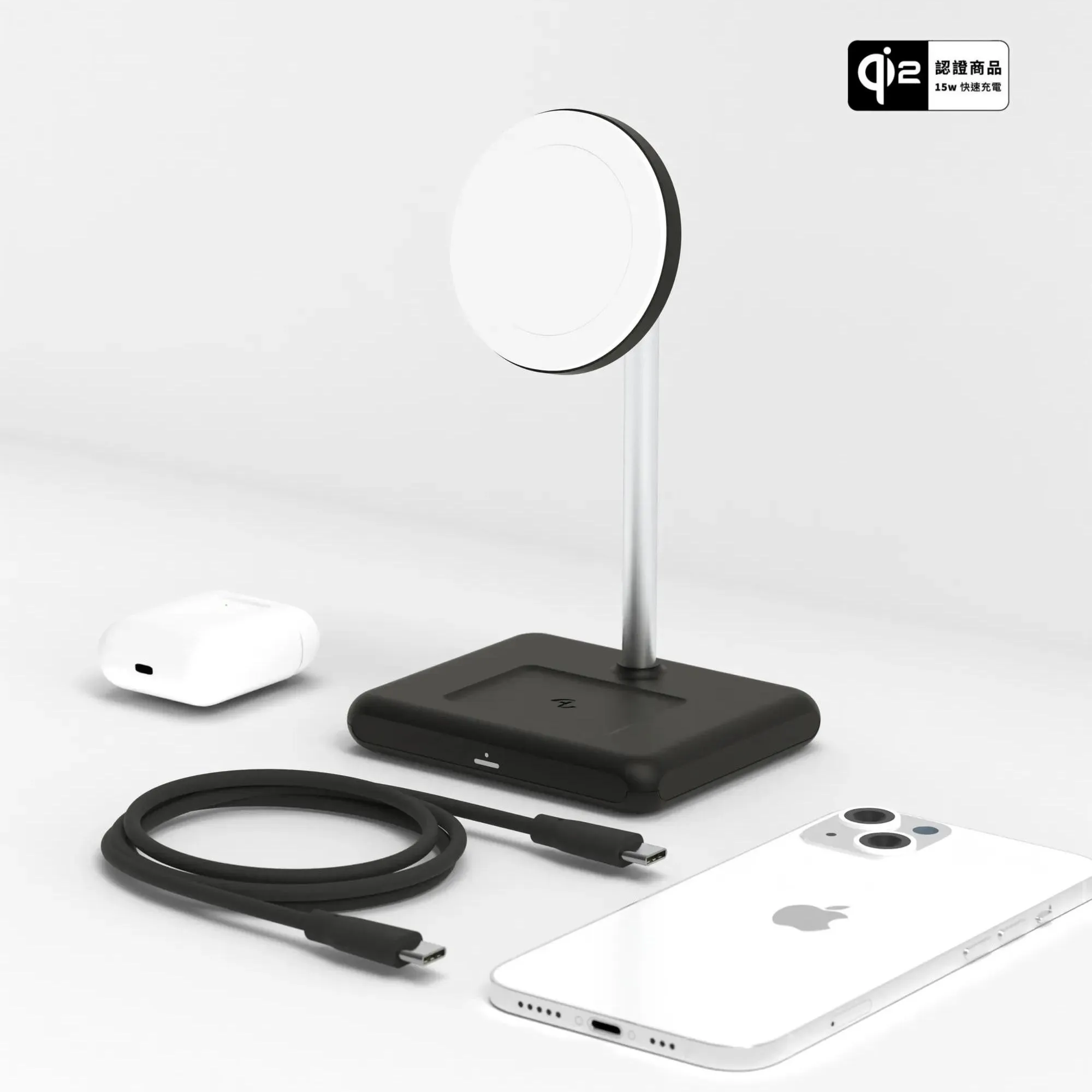 Allite WQ1 2+1 (支援QI2)磁吸無線充電座