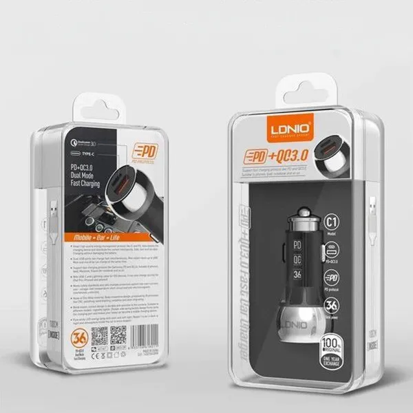 GT C3-C1 PD+ QC3.0 1米 車充