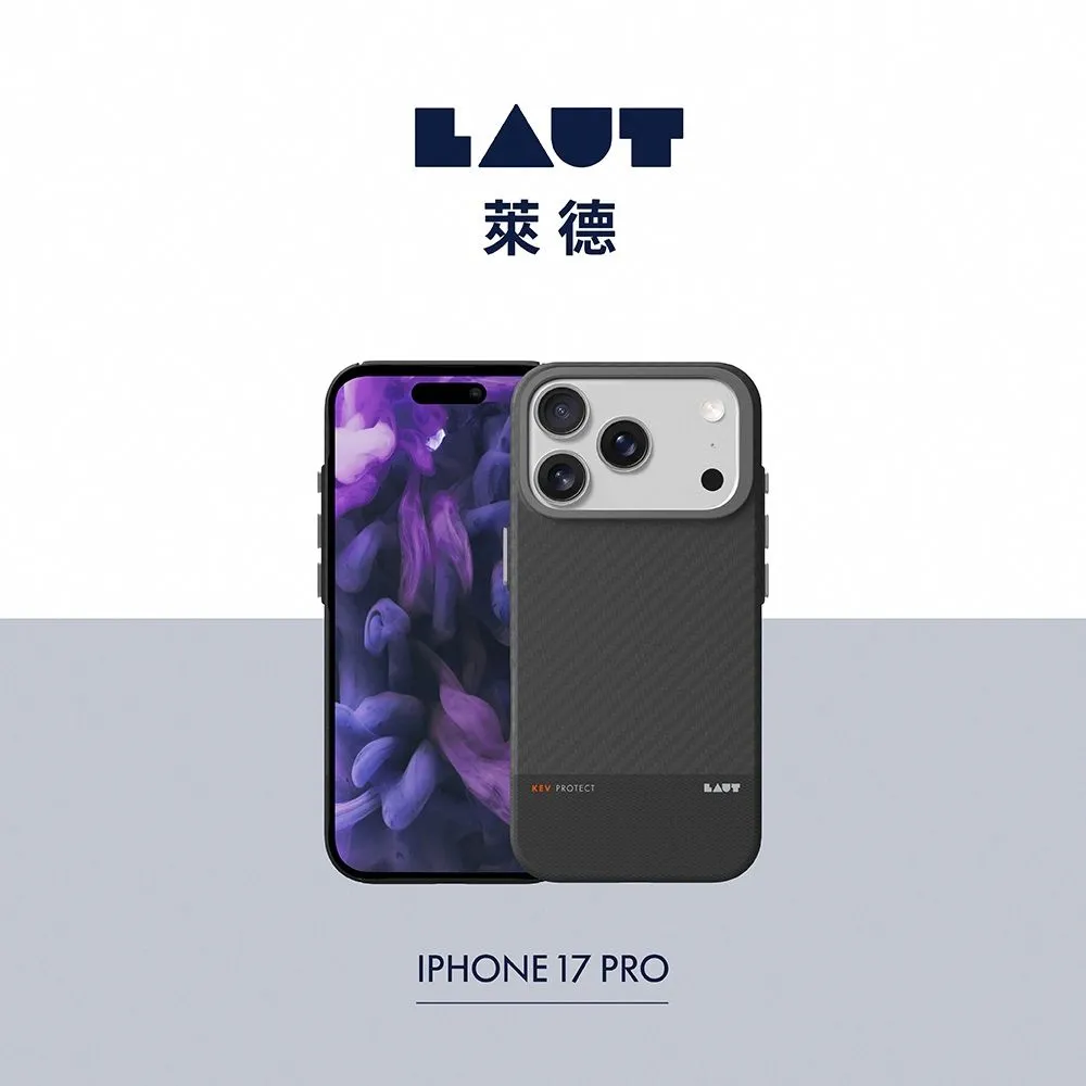 LAUT 萊德 iPhone 17 磁吸鏡頭支架極薄纖維保護