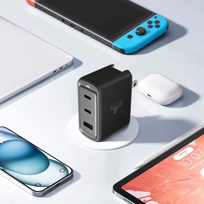 牛角 70W PD+QC 2C1A氮化鎵/快充旅充頭(暟)