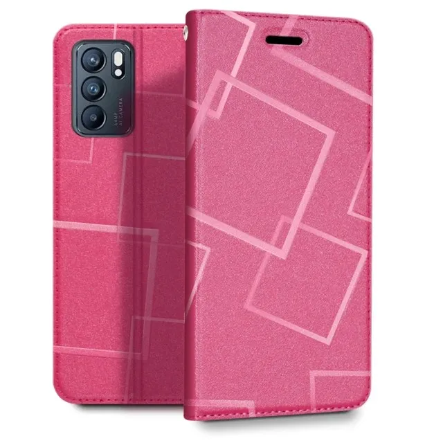 OPPO A54/A55 4G 水立方隱扣側掀皮套