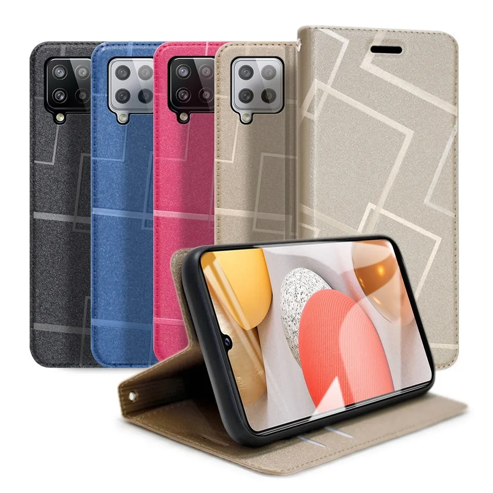 OPPO A53 水立方隱扣側掀皮套