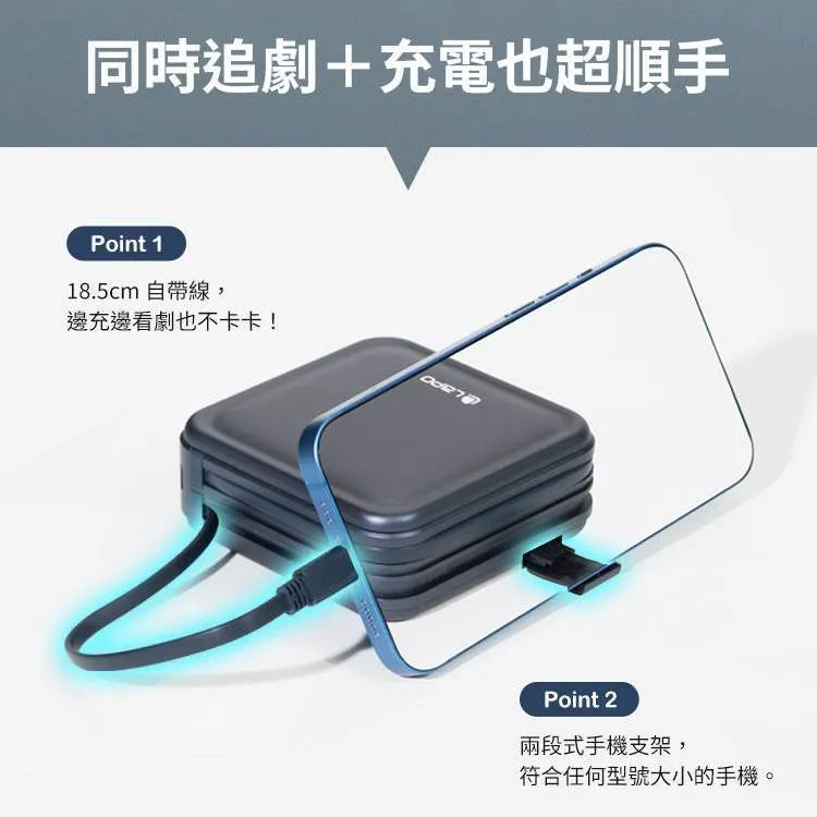 (全新) LaPO WT08S C+C 八合一多功能行動電源