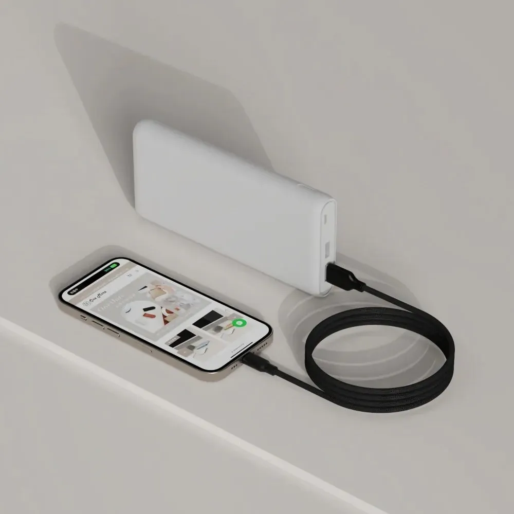 質感黑- Allite USB-A to USB-C 磁吸收納快充線