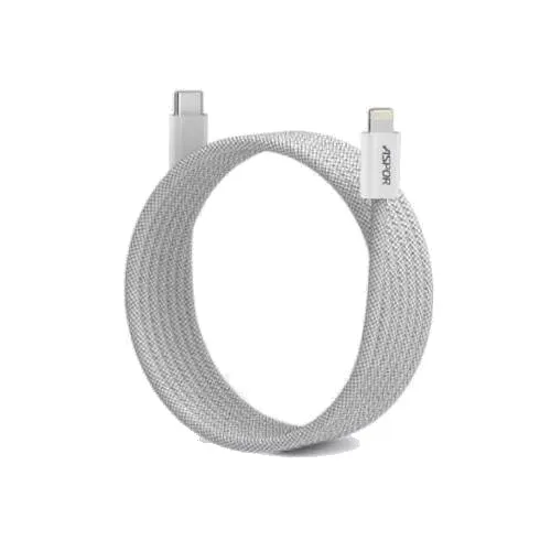 雪灰白 ASPOR磁吸捲捲線30W C TO L(1.3M)-寶