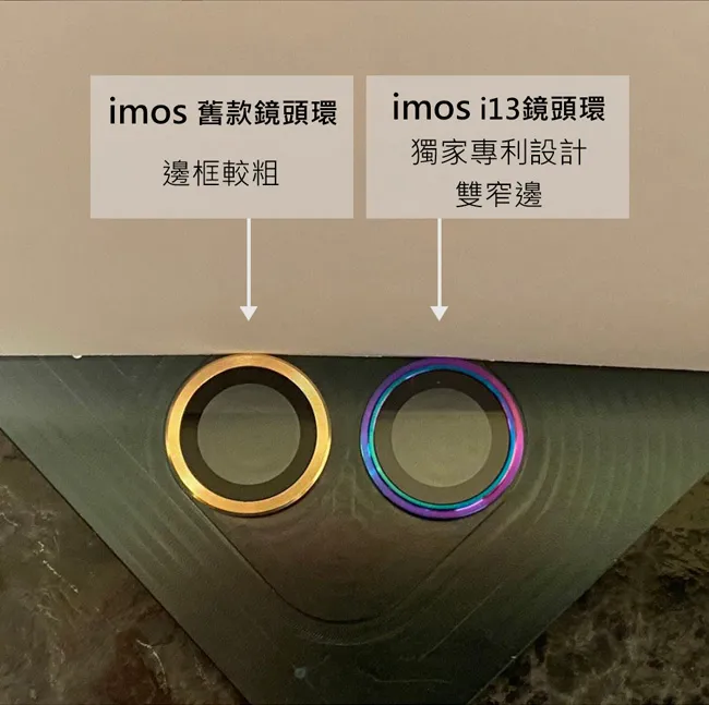 IMOS藍寶石鏡頭環-iPhone 13 / 13 MINI