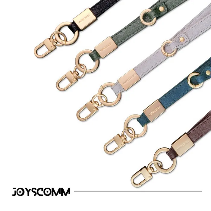 灰 可調式皮革掛繩 (暟)