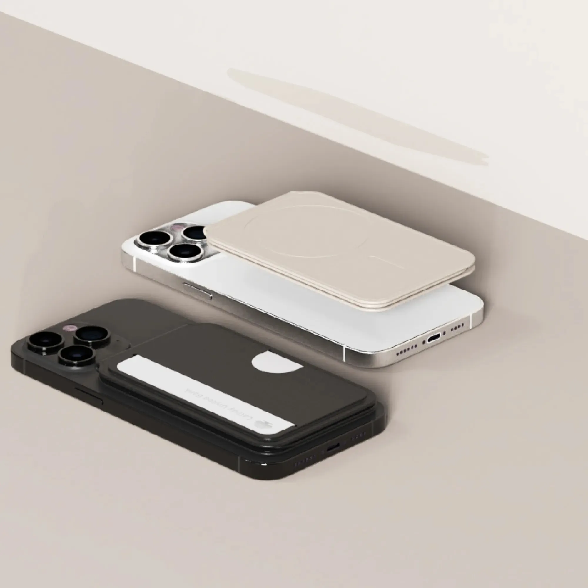 淺灰褐-OneMore 磁吸支架卡包