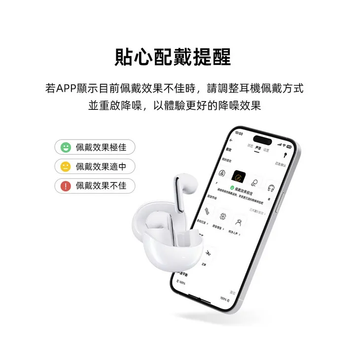 白AilyBuds Pro+ (HT10) 半入耳式降噪真無線藍牙耳機