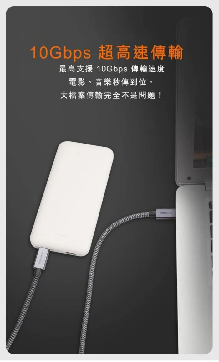 GEN2- 3.3(CtoC編織)最高支援100充電(含包)