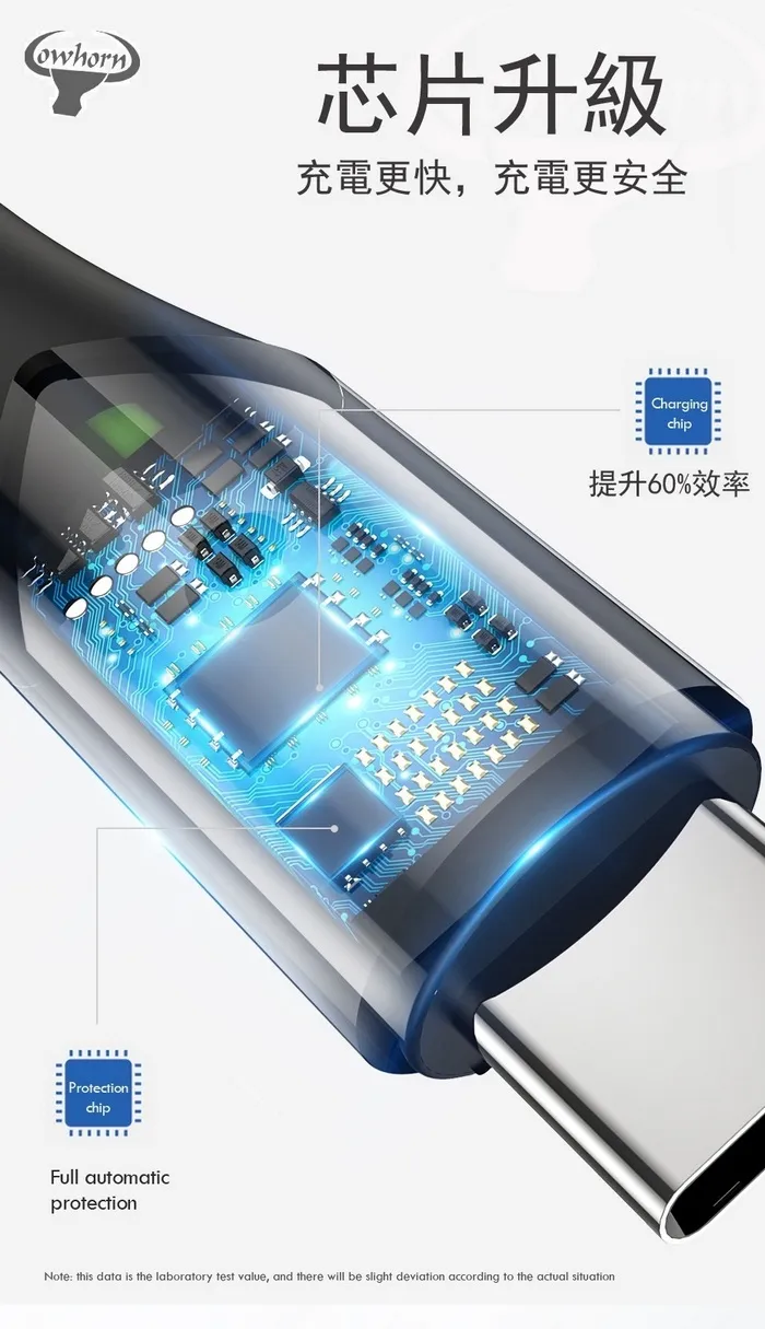 黑-GT-TC/ 7A/ 2米帶燈數據線(暟)