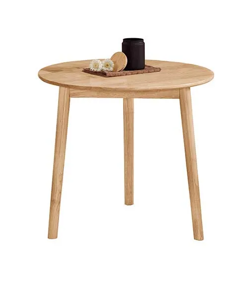 雅莉實木圓桌/越前實木皮餐椅