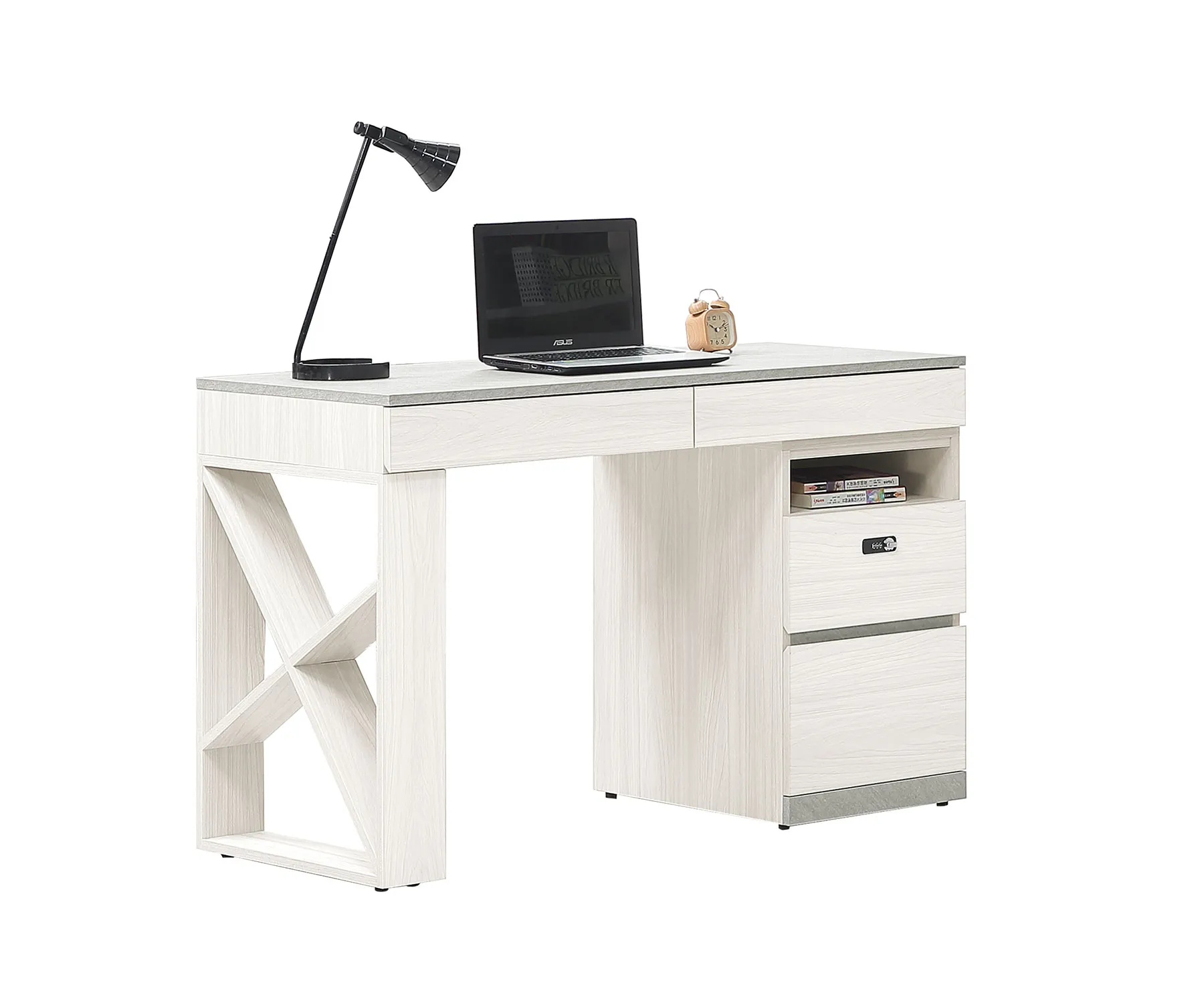 黛拉4尺四抽書桌