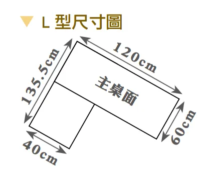珍妮4尺旋轉書桌(往左開)