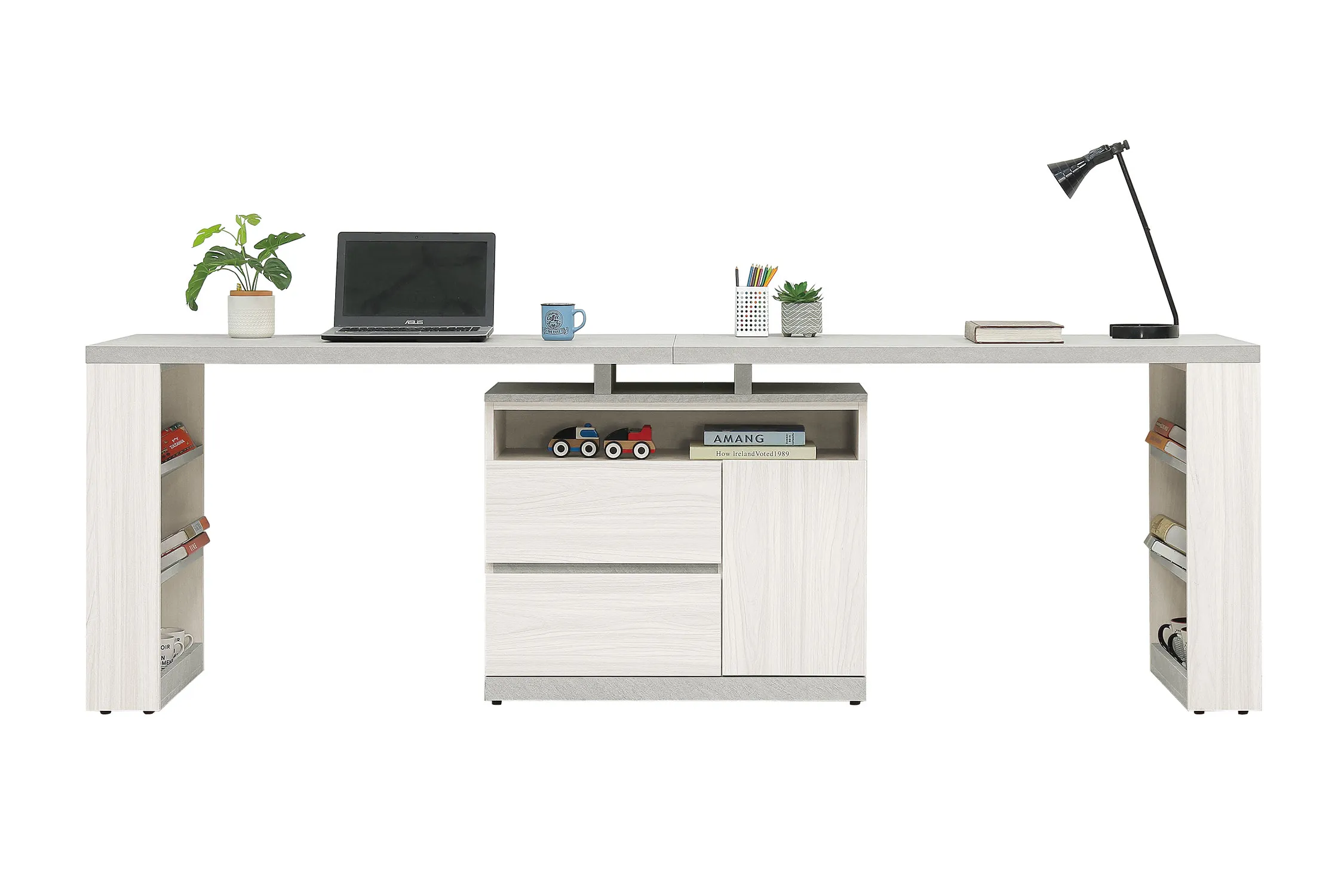 黛拉5.8尺多功能組合書桌(全組)