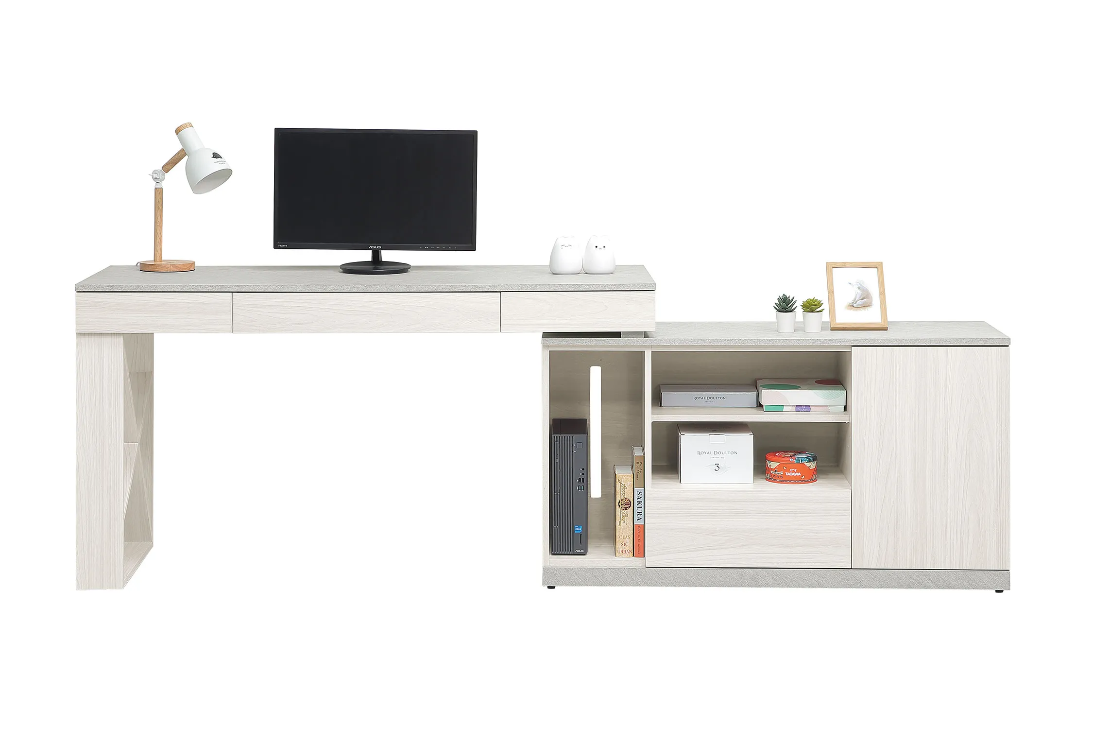 黛拉5尺組合書桌(全組)