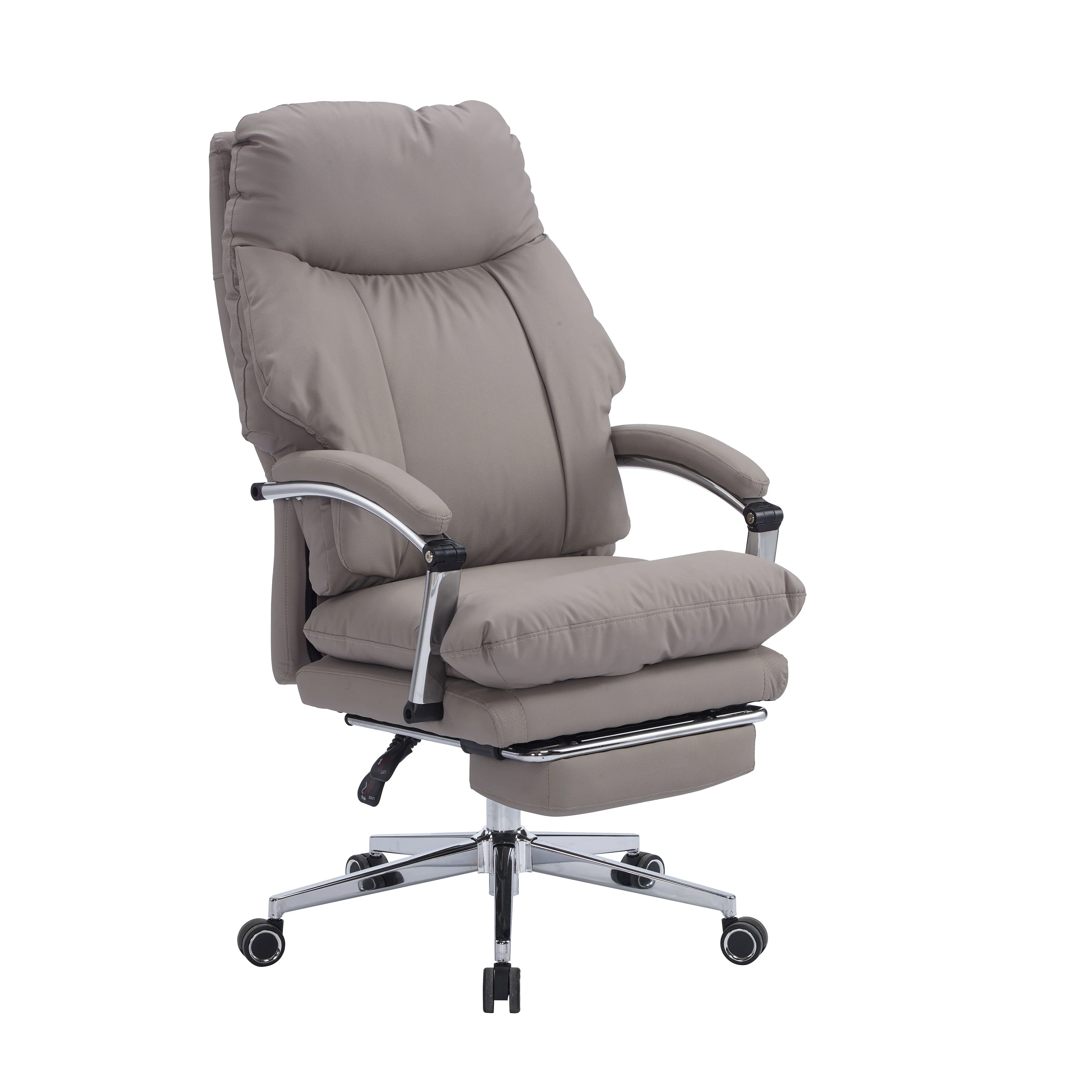 灰色猫抓皮辦公椅