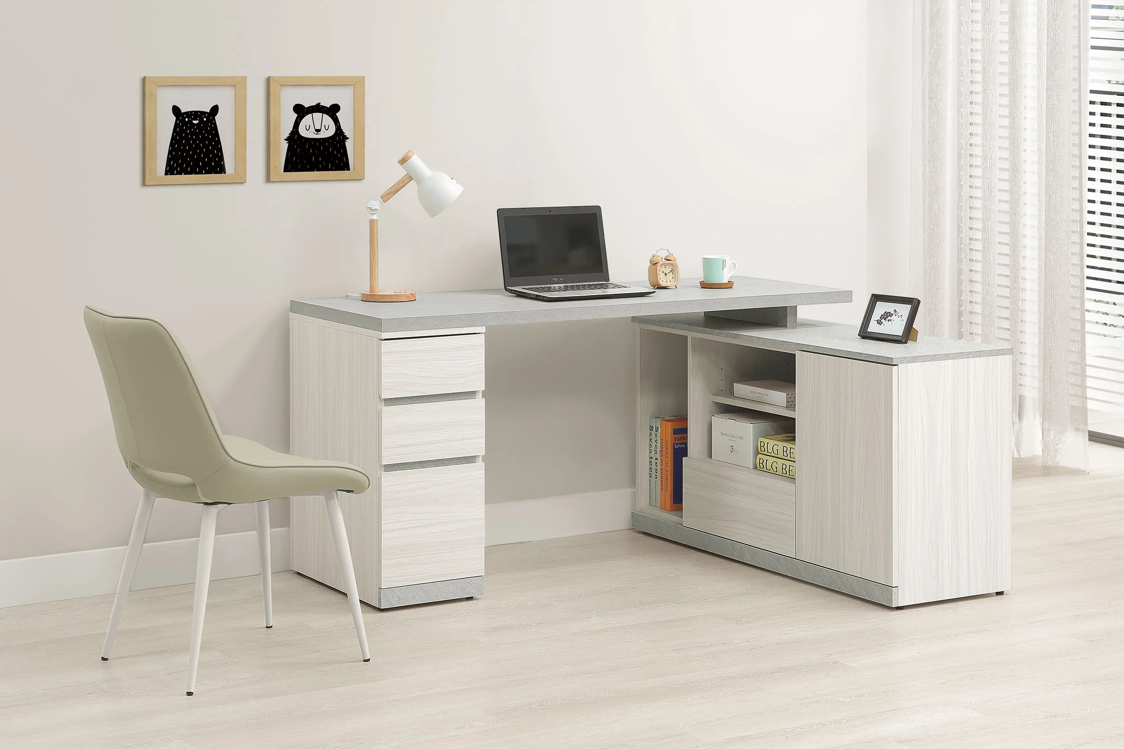 黛拉5尺組合書桌(全組)