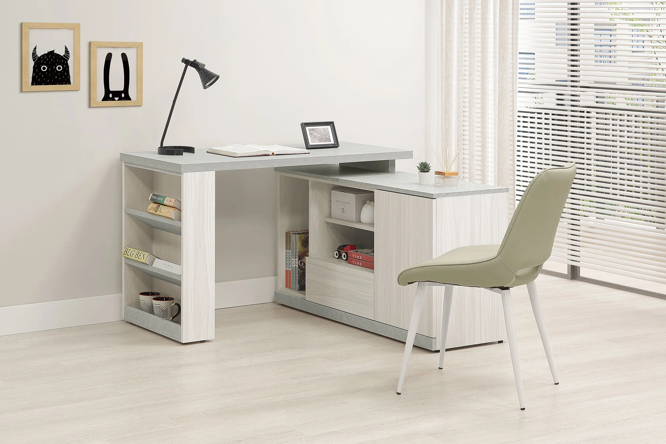 黛拉4尺組合書桌(全組)