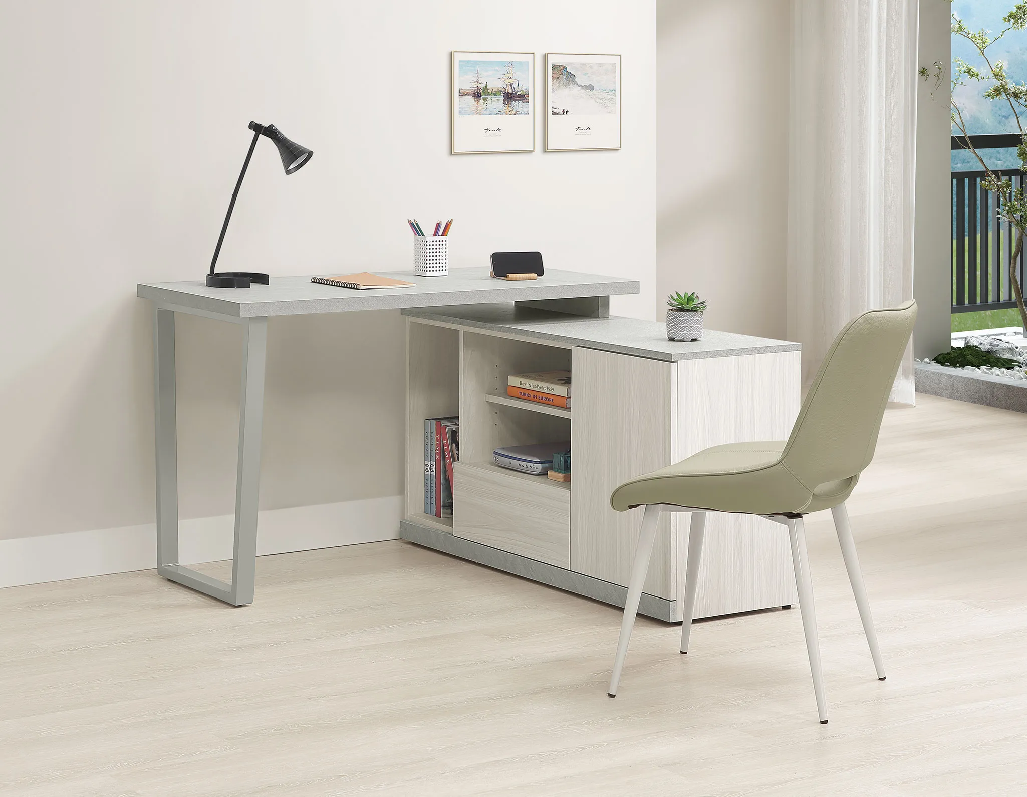 黛拉4尺組合書桌(全組)