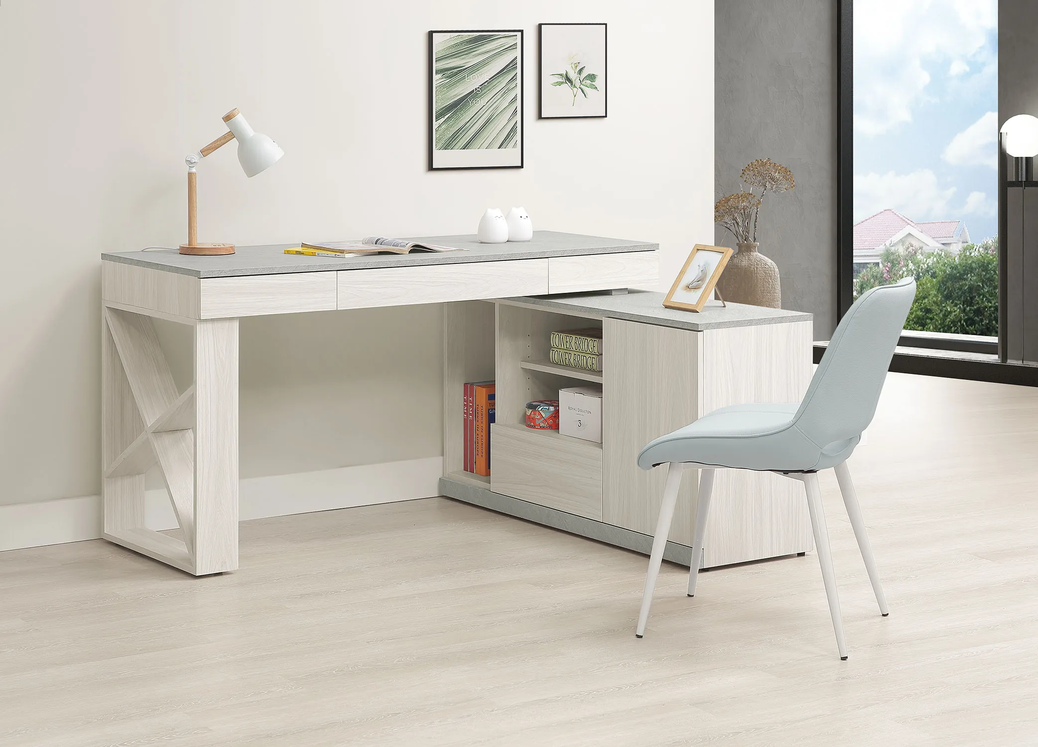 黛拉5尺組合書桌(全組)