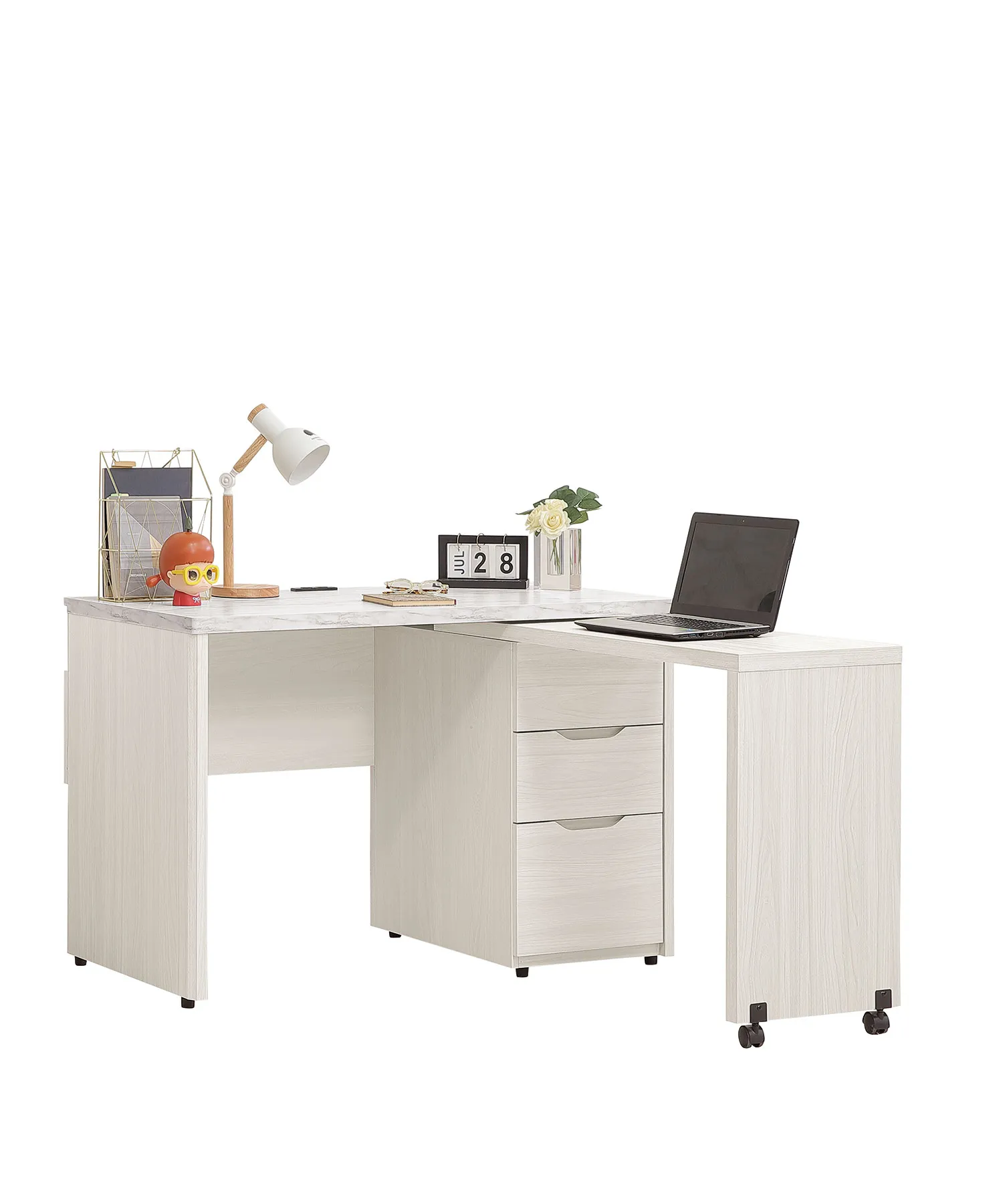 珍妮4尺旋轉書桌(往右開)