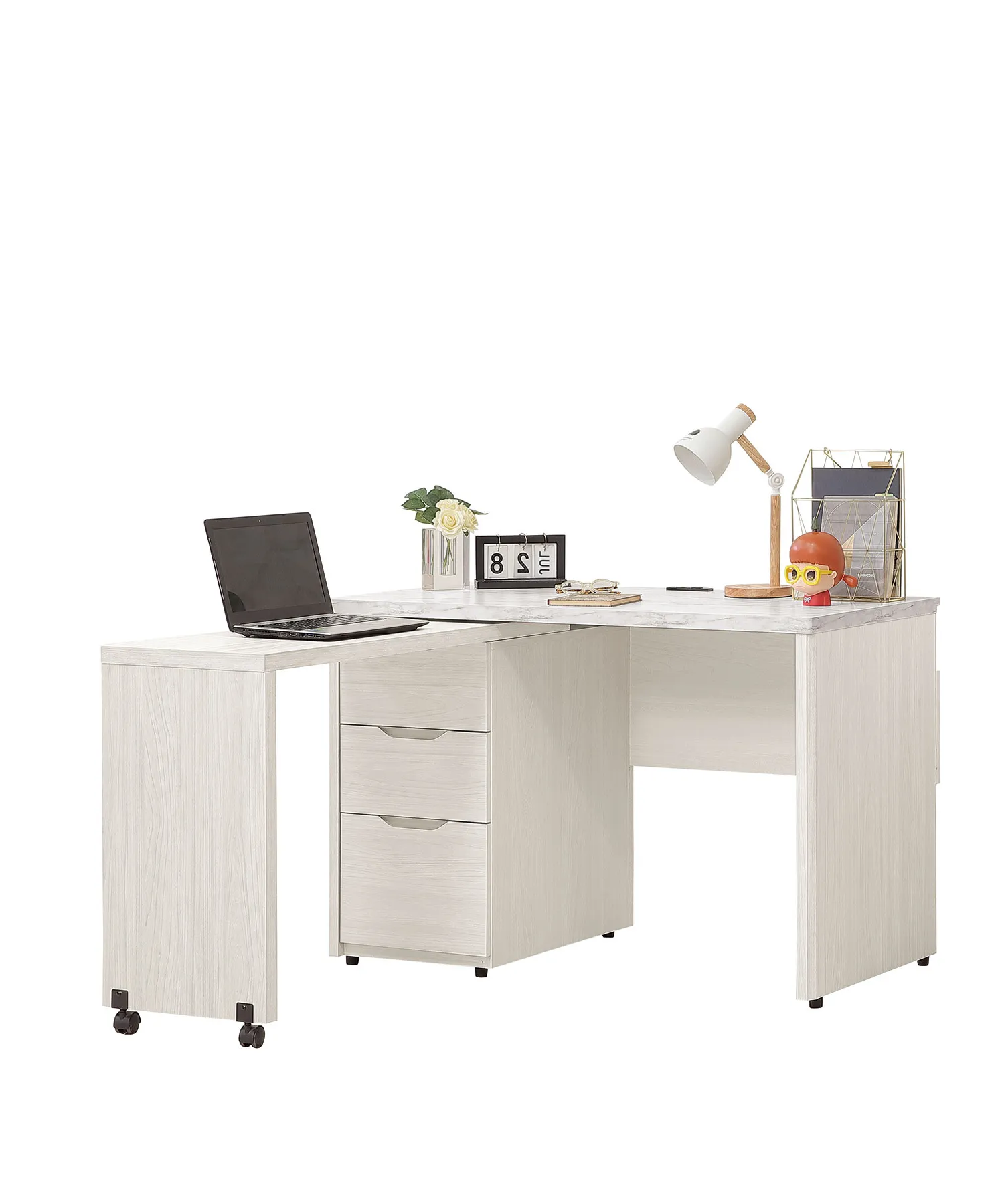 珍妮4尺旋轉書桌(往左開)