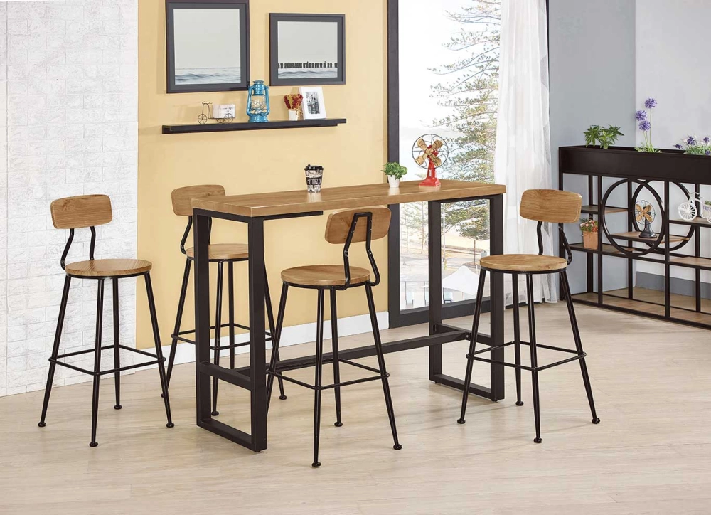 實木吧台桌椅